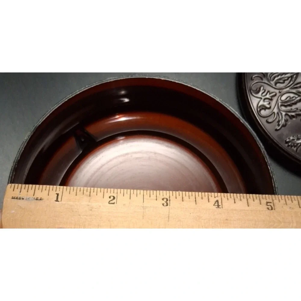 Vintage Avon Cameo Powder Compact with Ornate Design 